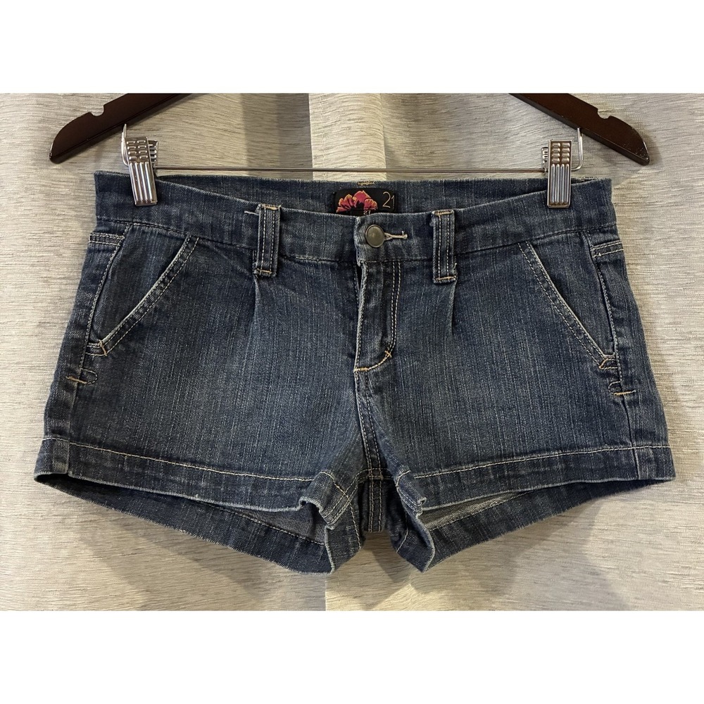 Y2K Rue 21 Micro Mini Denim Shorts Low Rise Size 27 Festival